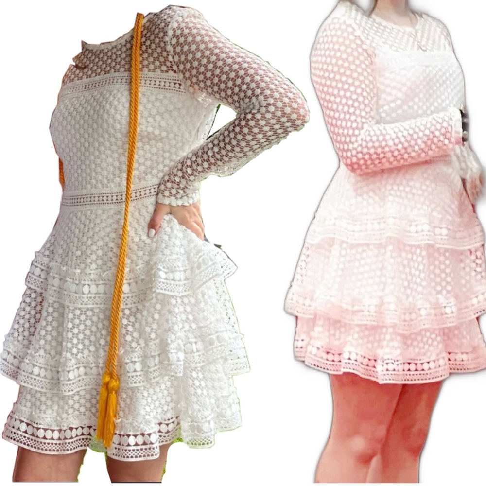 LuLu’s White Lace Dress (Perfect for Graduation)
